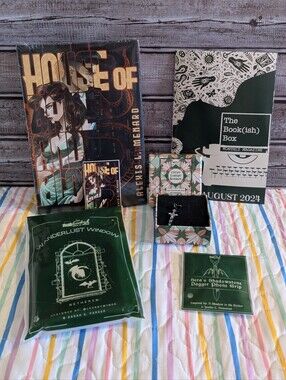 The Bookish Box August 2024 - House of Bane and Blood & Mass & Parker, PARTIAL